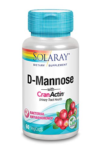 Solaray D Mannose With Cranactin Cranberry Supplement 400mg Urinary