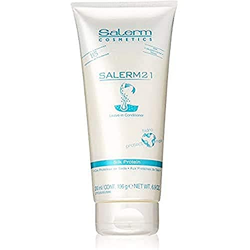 SALERM - Instant Hair Conditioner 21 Silk Protein - 200 ml - Leave-In or Rinse-Out Conditioner - with Silk Proteins - Heat Protector and Hydrating