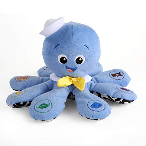 Baby Einstein Octoplush Musical Huggable Stuffed Animal Plush Toy, Learn Colors in 3 Languages, Blue, 11" Age 3 Month and up,