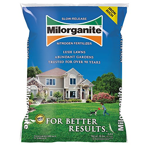 Milorganite All-Purpose Slow-Release Nitrogen Fertilizer, 6-4-0, 32 lb