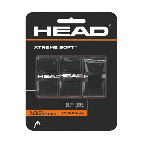 HEAD Super Comp Racquet Overgrip - Tennis Racket Grip Tape - 3-Pack, White