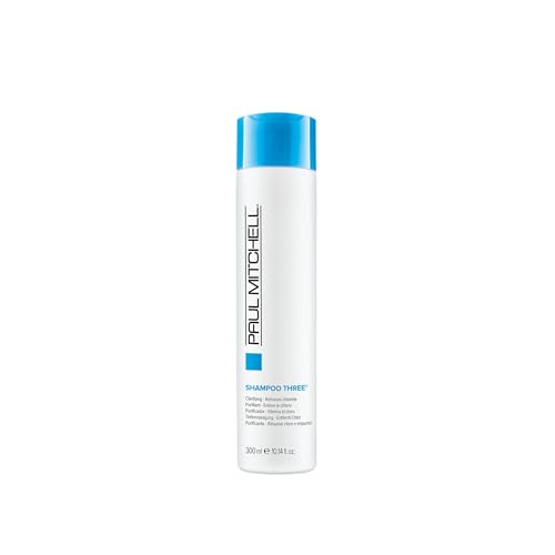 Paul Mitchell Shampoo Three, Clarifying Shampoo, Cleanses Impurities + Removes Chlorine, For All Hair Types, Great For Swimmers, 10.14 fl. oz.