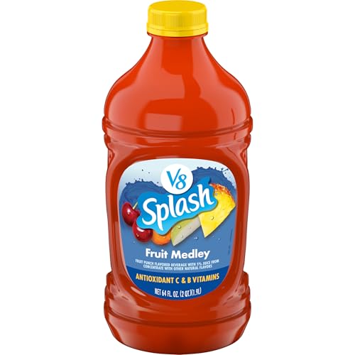 V8 Splash Fruit Medley Flavored Juice Beverage, 64 fl oz Bottle