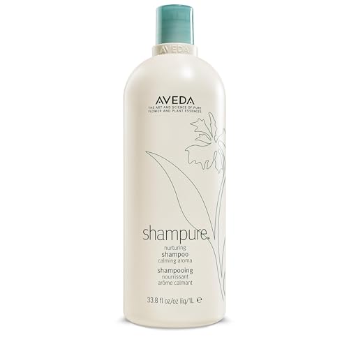 Aveda Shampure Nurturing Shampoo for Fine to Medium Hair | Gently Cleanses and Nourishes Hair | With Abyssinian Oil | Calming Aroma of Lavender & Ylang Ylang |96% Naturally Derived*, 33.8 Fl Oz