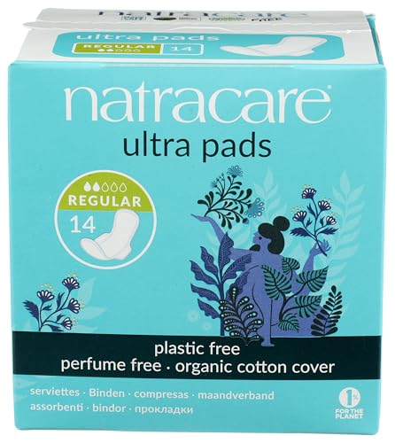 Natracare Cotton Natural Feminine Ultra Pads Regular With Wings By Natracare, 14 Ea, 14 Count