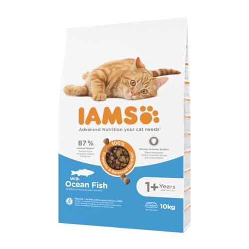 (-45%) IAMS Trockenfutter mit Fisch für Katzen im Alter von 1-6 Jahren, 10 kg