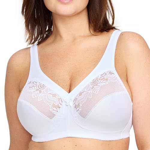 (-38%) Glamorise Damen 1003 Minimizer Bra, Weiß, 85C
