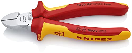 🔥 SELTEN SO GÜNSTIG (-58%) KNIPEX Seitenschneider 1000V-isoliert (160 mm) 70 06 160 SB (SB-Karte/Blister)