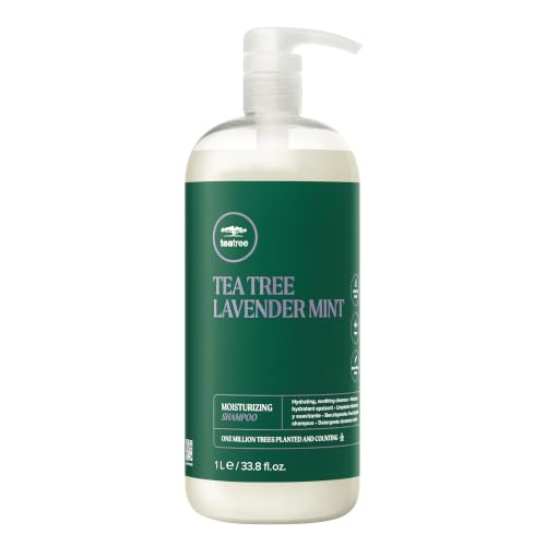 Tea Tree Lavender Mint Moisturizing Shampoo, Hydrates + Soothes, For Coarse + Dry Hair, 33.8 fl. oz.