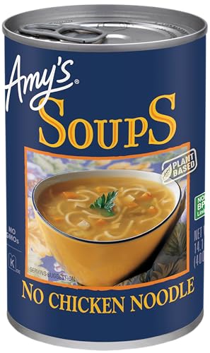 Amy's Soup, Vegan, No Chicken Noodle Soup, Made with Organic Vegetables, 14.1 Ounce