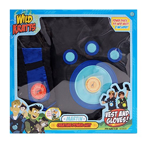 Wild Kratts Creature Power Suit -Martin (Size 4-6X) Includes Vest, Gloves & 2 Power Discs for Children Halloween Costume Dress Up & Pretend Play - Officially Licensed Toys - Gift for Kids Boys Girls