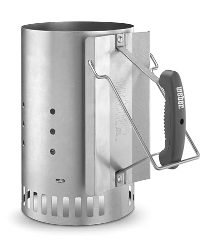 Weber Rapidfire Chimney Charcoal Starter Heavy Duty Aluminized Steel