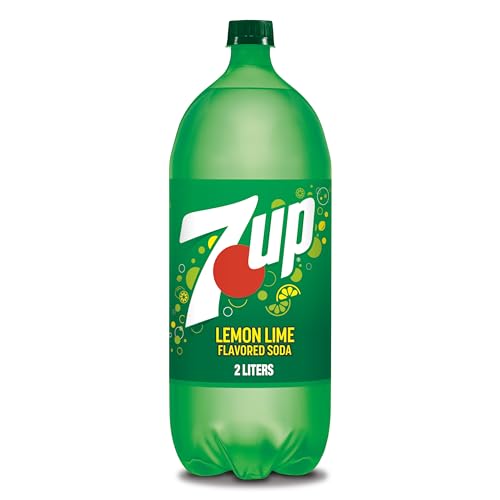 7UP Lemon Lime Soda, Naturally Flavored and Caffeine Free, 2 Liter Bottle