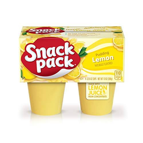 Snack Pack Lemon Pudding, 3.25 Oz, 4 Ct