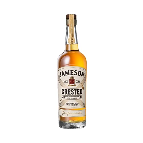 (-15%) Jameson Crested Ten Blended Irish Whiskey, Milder Whiskey aus Ex-Bourbon und Sherry Fässern, Whiskey aus Irland, 700ml