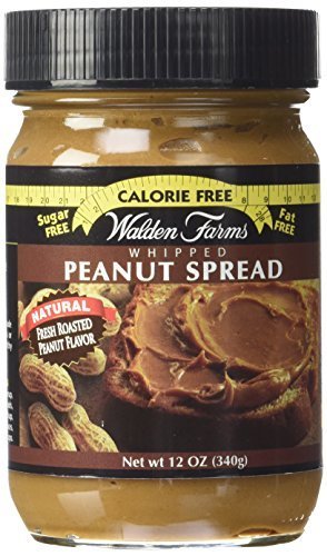 Walden Farms Whipped Peanut Spread – Zero Calorie, Low Carb, Keto-Friendly, Vegan, Sugar-Free, Creamy Whipped Peanut Flavor – 12 oz Bottle