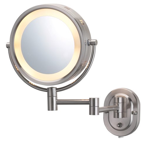 Jerdon Lighted Wall-Mount Makeup Mirror Mid-Range Option