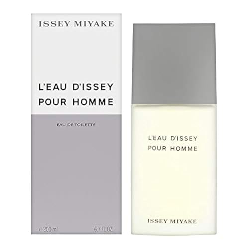 Issey Miyake L'Eau d'Issey Pour Homme Eau de Toilette - Fragrance for Men - Pure & Fresh - With Notes of Yuzu, Nutmeg & Sandalwood - 6.7 oz