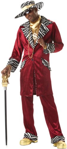 California Costumes Sweet Daddy Pimp Costume Large Red