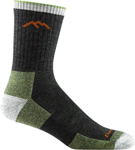Darn Tough Vermont Men's Hiker Midweight Micro Crew Sock (Style 1466) - Green/Lime, Large