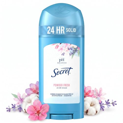 Secret Wide Solid Antiperspirant and Deodorant, Powder Fresh, 2.7 oz