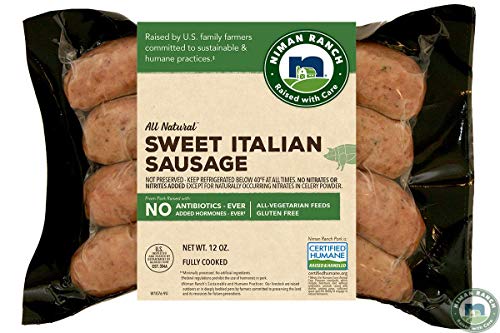 Niman Ranch, Uncured Sausage Sweet Italian, 12 oz