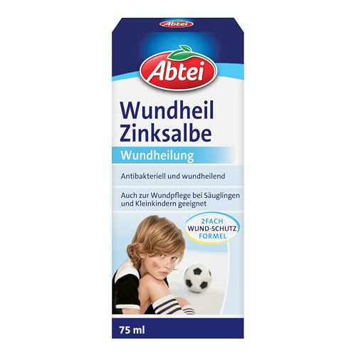 (-27%) Abtei Wundheil Zinksalbe - Salbe mit Zink zur Wundheilung - antibakteriell und entzündungshemmend - auch für Babys und Kleinkinder geeignet - 75 ml