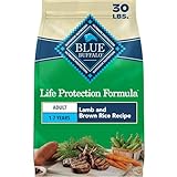Blue Buffalo Life Protection Formula Lamb & Brown Rice Adult Dry Dog Food, Supports Immunity with Antioxidant-Rich LifeSource Bits, Promotes Healthy Muscle Development, Skin & Coat Health, 30 lbs.
