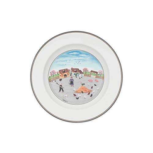 Villeroy & Boch Design Naif 21 cm deep Plate, Poultry Farm