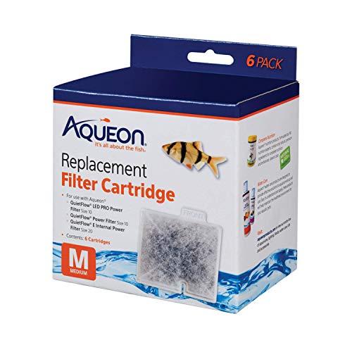 Aqueon Replacement Filter Cartridges Medium - 6 packTetra Whisper Bio-Bag Filter Aquarium Cartridges, Medium Filter for