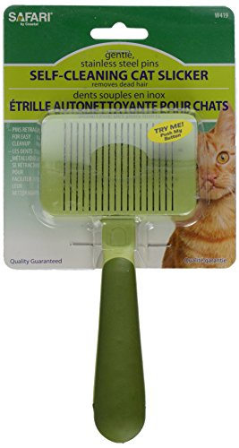 Coastal Pet Safari Slicker Brush Coastal Pet Safari - Cat Self-Cleaning Slicker Brush - Cat Grooming Supplies