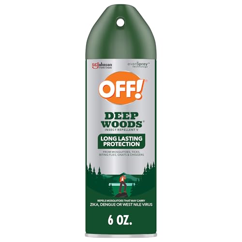 OFF! Deep Woods Insect Repellent Aerosol, Bug Spray with Long Lasting Protection from Mosquitoes, 6 oz