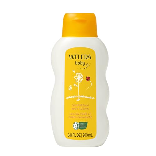 Weleda Baby Body Lotion, Calendula Moisturiser, Moisturising Cream for Baby, Delicate Skin, Dermatologically Tested, Gentle Protection, Developed by Professionals, 200ml
