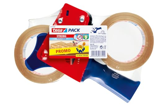 (-27%) tesa tesapack Strong Paketbandabroller - Set mit 2 x PVC-Klebebändern
