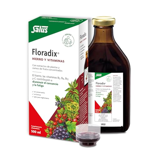 Flora Floradix Iron + Herbs Natural Liquid Iron Supplement, 17 fl oz