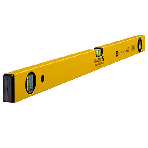 (-35%) STABILA Wasserwaage Type 70 W, 80 cm, leichtes Alu-Profil, 1 Horizontal-Libelle, 1 Vertikal-Libelle, 1 drehbare Winkel-Libelle, Made in Germany
