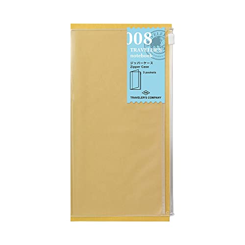 Midori Traveler's Notebook Refill #8 Clear Zipper Pocker PackageQuantity: 1 Style: CLASSIC, Model:14302006, Office Accessories & Supply Shop