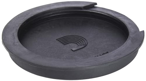 D'Addario Accessories Screeching Halt Acoustic Guitar Soundhole Cover - Acoustic Guitar Accessories - Eliminates Feedback,Black