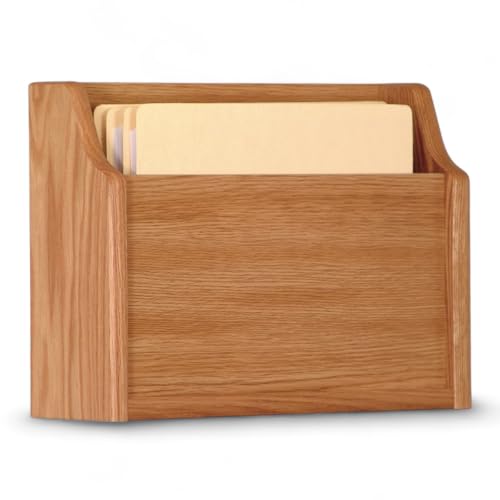 Wooden Mallet Deep Pocket File...Holder,Letter Size,Light Oak