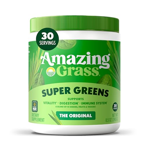 Amazing Grass Super Greens Powder Organic Greens Superfood Powder