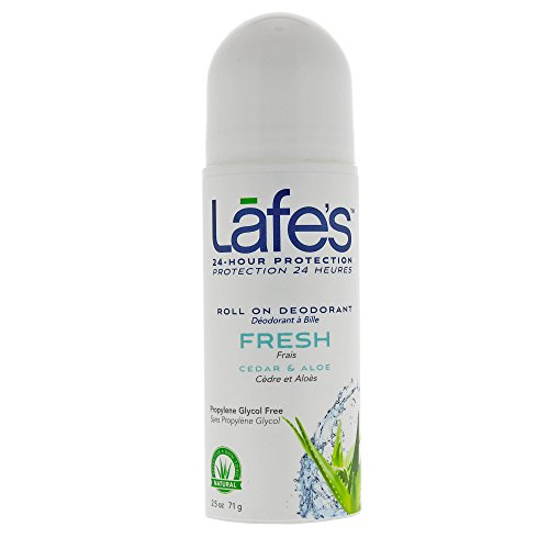 Lafes Natural Deodorant Roll-On 3oz Cedar and Lime Aluminum Free