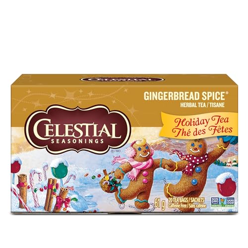 Celestial Seasonings Herbal Tea, Gingerbread Spice, 18 tea bags (Pack of 6)