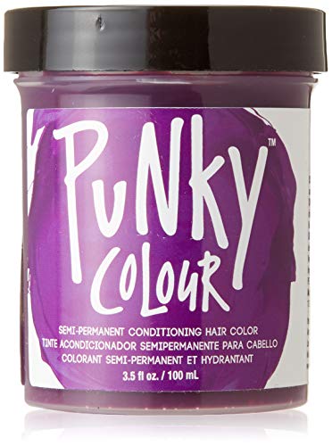 Punky Purple Semi Permanent Hair Color - Vegan & Cruelty-Free Conditioning Hair Dye, Lasts Up to 35 Washes, 3.5 fl oz