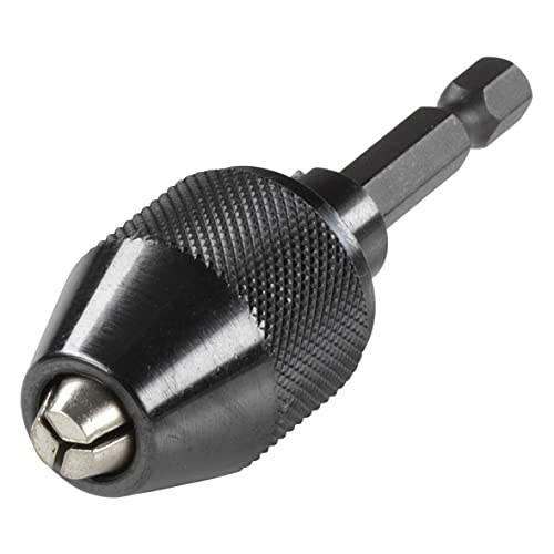 wolfcraft Quick-Release Chuck I 2625000 I for Quick and Easy Clamping and Release of Drill Accessories