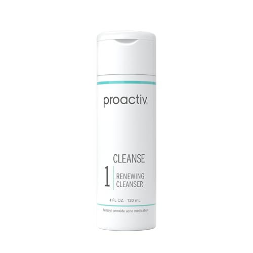 Proactiv Acne Cleanser - Benzoyl Peroxide Face Wash and Acne Treatment - Daily Facial Cleanser and Hyularonic Acid Moisturizer with Exfoliating Beads - 60 Day Supply, 4 Oz