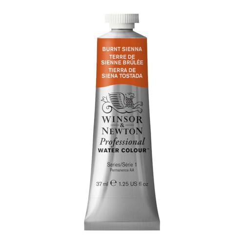 🔥 STARKER PREIS (-35%) Winsor & Newton 0114074 Professional Aquarellfarbe, lebendige Wasserfarben in Künstlerqualität, hohe Farbbrillanz & Leuchtkraft, lichtecht, Archivqualität, 37ml Tube - Siena gebrannt