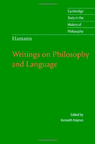 Hamann: Writings on Philosophy and Language: Risk Factors and Strategies for Prevention (By: Stephen Lord) cover