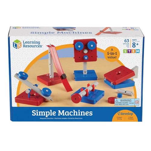 Learning Resources Simple Machines, STEM, Early Engineering Toy Set of 5