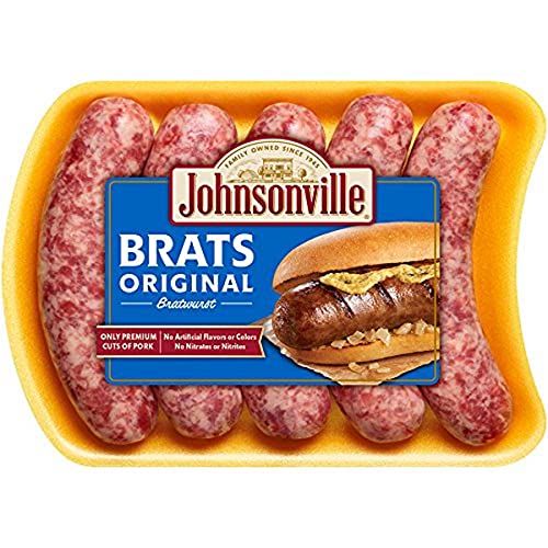 Johnsonville, Original Bratwurst, 5 count, 19 oz (Frozen)