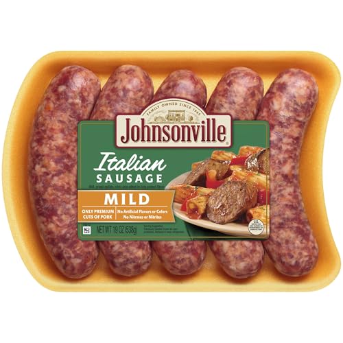Johnsonville, Mild Italian Sausage, 5 count, 19 oz (Frozen)